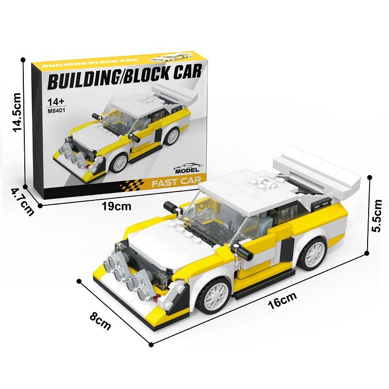 Luxus-Autospielzeug Bausteine Rennmodell Set - Pädagogisches Puzzle-Spielzeug für Kinder, Perfektes Geburtstagsgeschenk