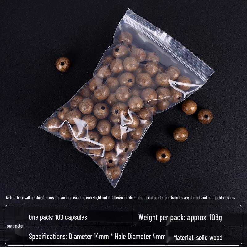 Eco-Friendly Solid Wood Colorful Beads – Natural and Mixed Hues