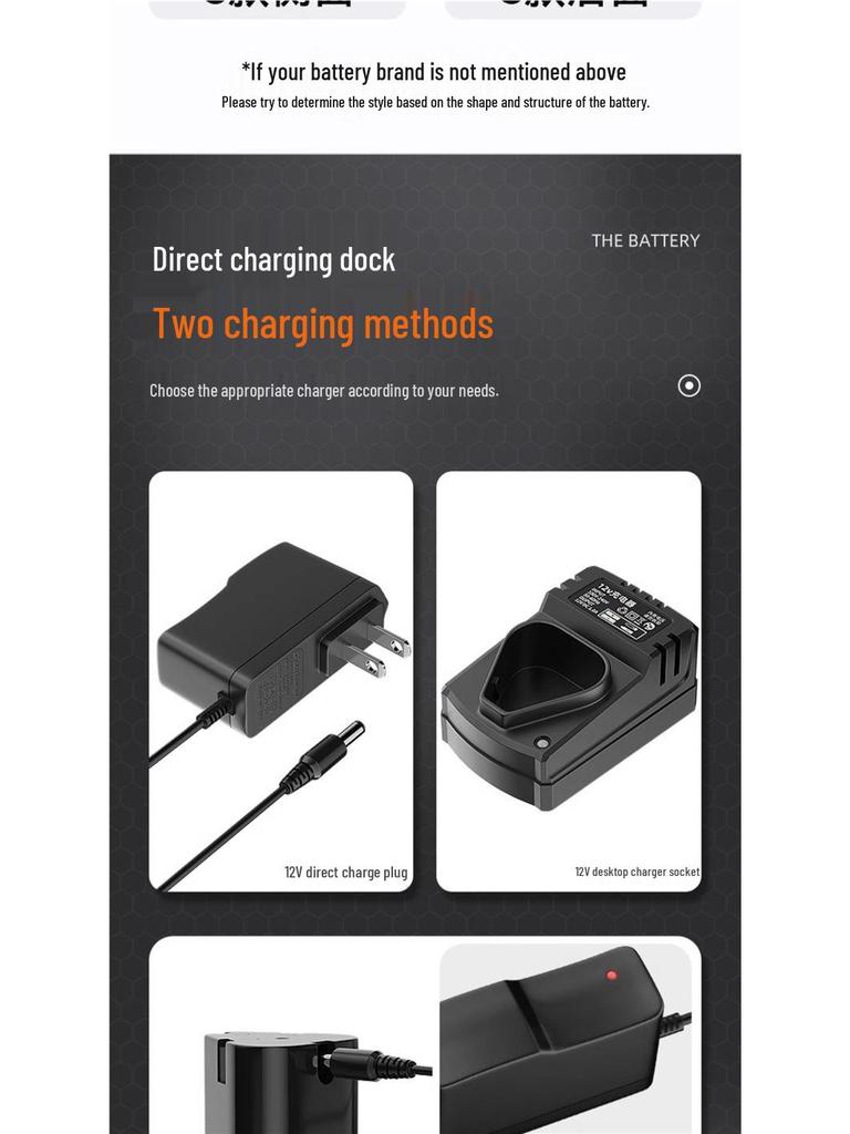 12V Cordless Drill with Lithium Battery Charger, Pistol Grip, and 16.8V/18V Battery for Rotary and Screwdriver Tasks
