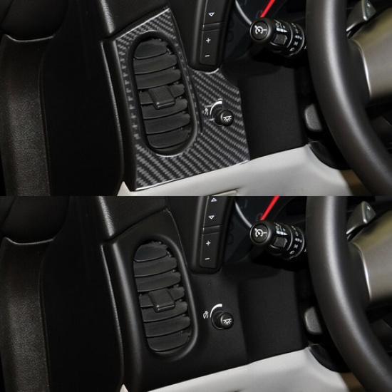 Carbon Fiber Interior Front Air Vent Cover Trim For Chevrolet Corvette C6 05-13