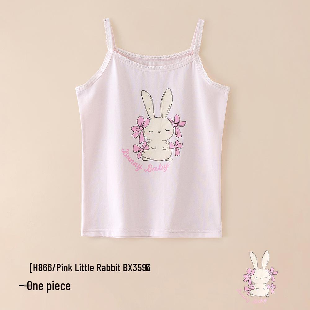 A-Class Summer Pure Cotton Antibacterial Tank Top for Girls and Infants