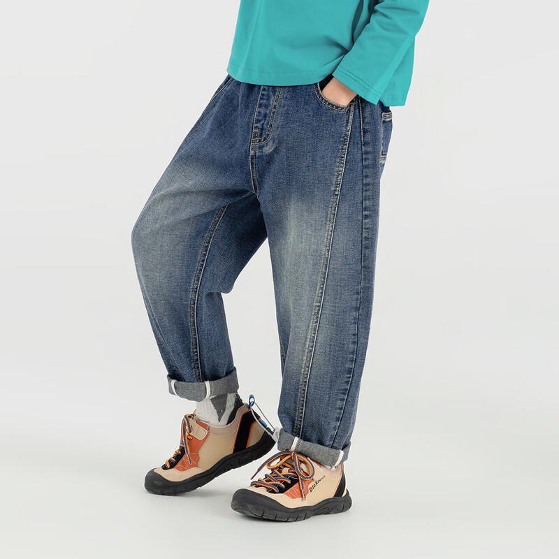 Duoduo Home Boys' Loose Fit Cotton-Blend Denim Jeans