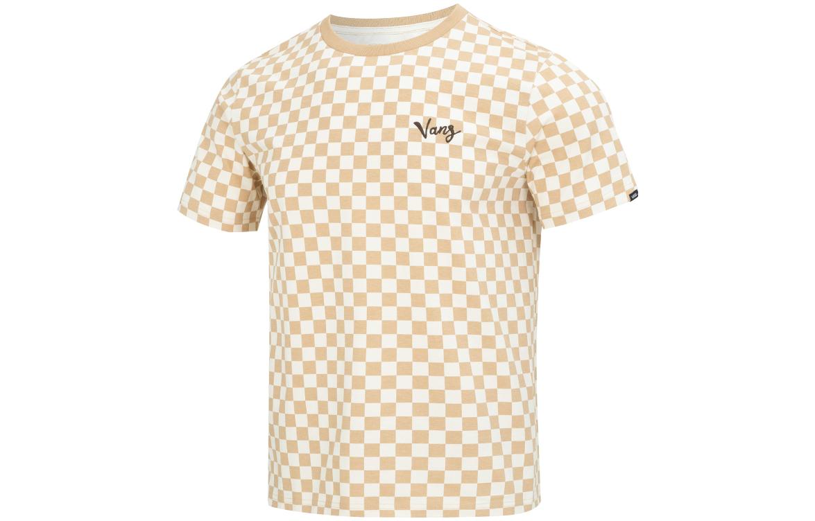 Vans Fitness T Shirts Men s Brown Crew Neck Moderate Straight Fit VN0002NMBT9 L