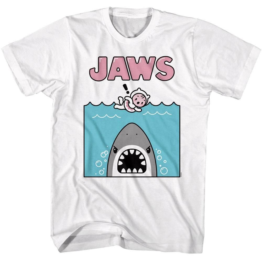 Jaws Kawaii Shark Swimmer Men T Shirt L