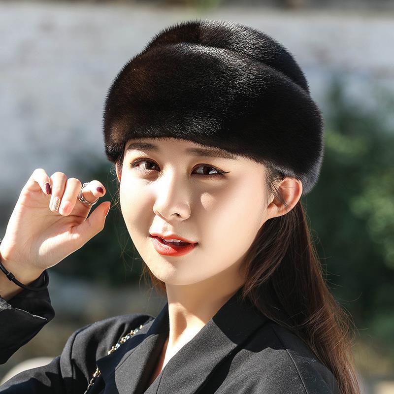 Women's Hat Faux Mink Fur Hat - Versatile Autumn Winter Earflap Beanie for Women - Warm Stylish