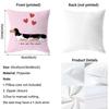 Cute D-Dachshund Dog Cushion Cover Premium Comfort Reversible Pillow Cover - Dual - Use Design for Home & Car