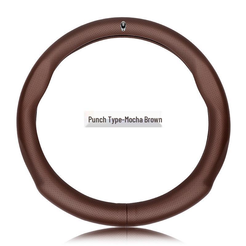 ORA Genuine Leather Steering Wheel Cover - Black Cat, Good Cat GT, White Cat, Lightning Cat, Cherry Cat, iQ Models