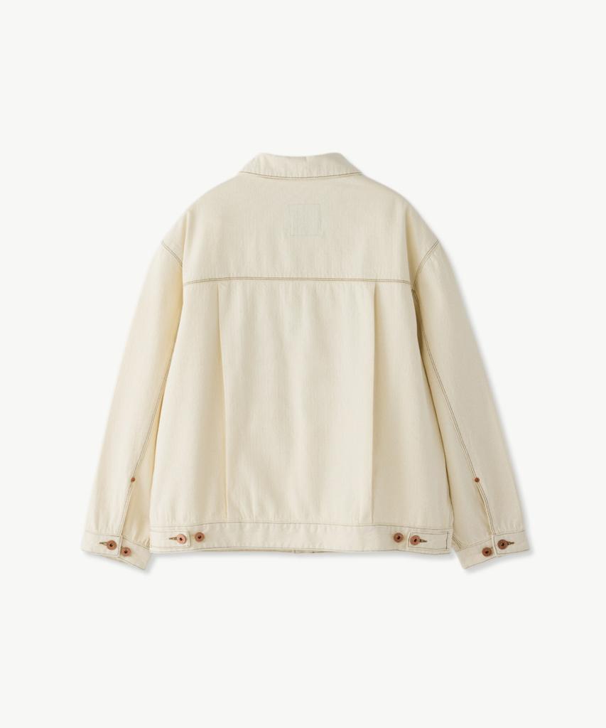 Stco Diems Chain Twill Denim Jacket Set-Up_Beige (Oversized)_Ddjxz05Osd