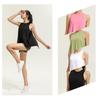 Womens Quick-Dry Loose Fitness Tank Top With Open Back Running Yoga Gym Summer Wear