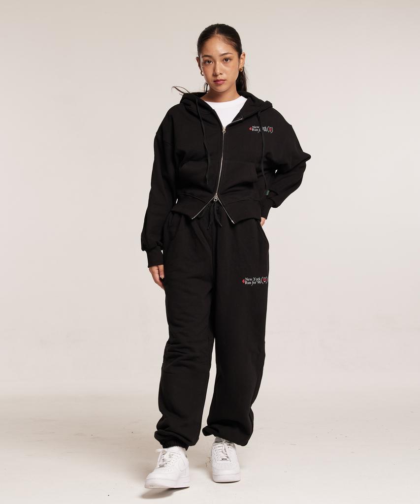 CREAM SODA LAB 96 New York Run Jogger Pants Black (White)