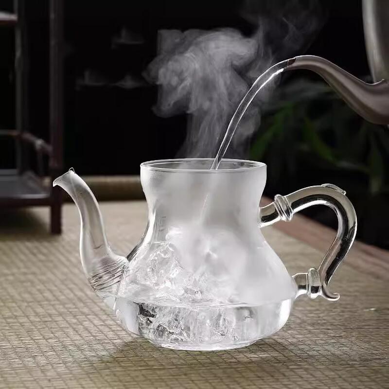 Hanyou Heat-Resistant Transparent Glass Teapot