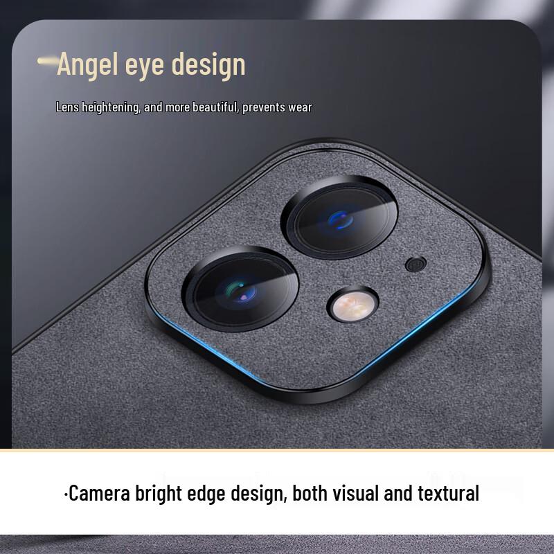 Suede-Feel Full Lens Protection Soft Case for iPhone 12 Series