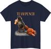 Team Punch Funny Monkey Unisex T Shirt Animal Cartoon Playful Meme Outfit Gift