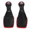 23mm 5/6 Speed Car Gear Shift Knob Lever Shifter Leather Gaitor Boot Cover for VW Golf 4 Cabriolet Variant Bora Jetta