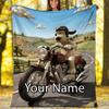 Custom Name Wallace & Gromit Theme Printed Blanket - Perfect for Couch, Bed, Travel & Outdoor Use | Machine Washable, Cozy & Durable.