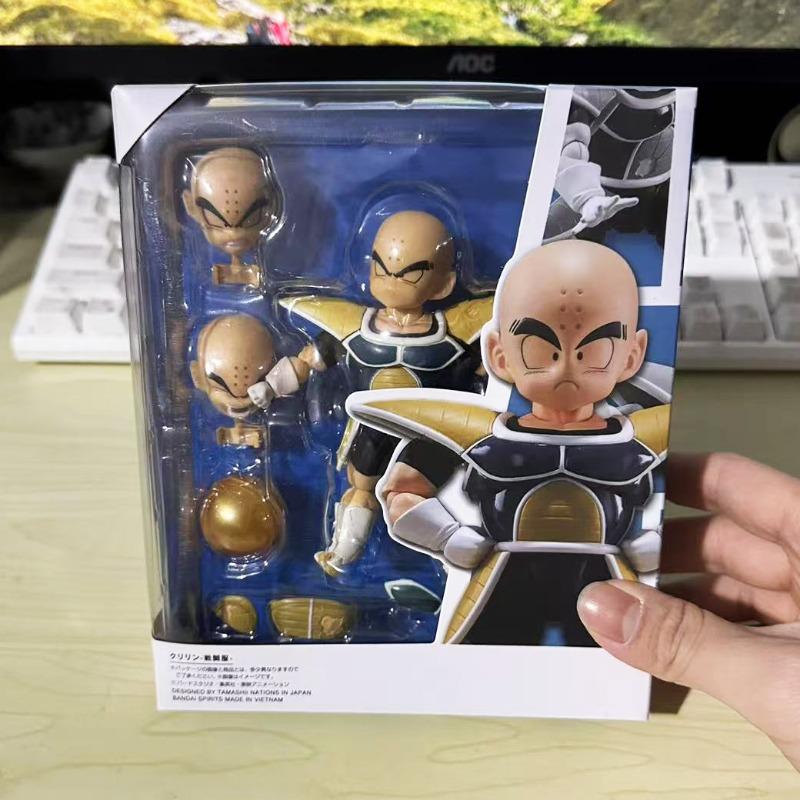 Anime Dragon Ball Z Figurer Barndom Kuririn Actionfigur PVC Bevegelig Namek DBZ Kamper Krilin SHF Samlingsmodell Leker Gaver