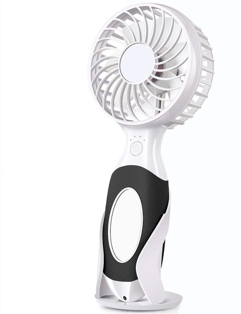 USB Table Desk Personal Fan Mini Fan Small Rechargeable 3600mAh Battery Student Hostel Office Mute Portable USB Outdoor for Home Office Table Color : Blue