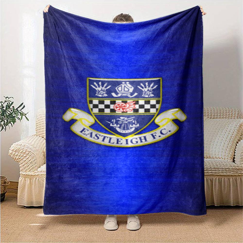 Eastleigh Fc Print Flannel Blanket High Quality Warm Comfortable Cover for All Seasons Perfect for Gifts Home Decor
