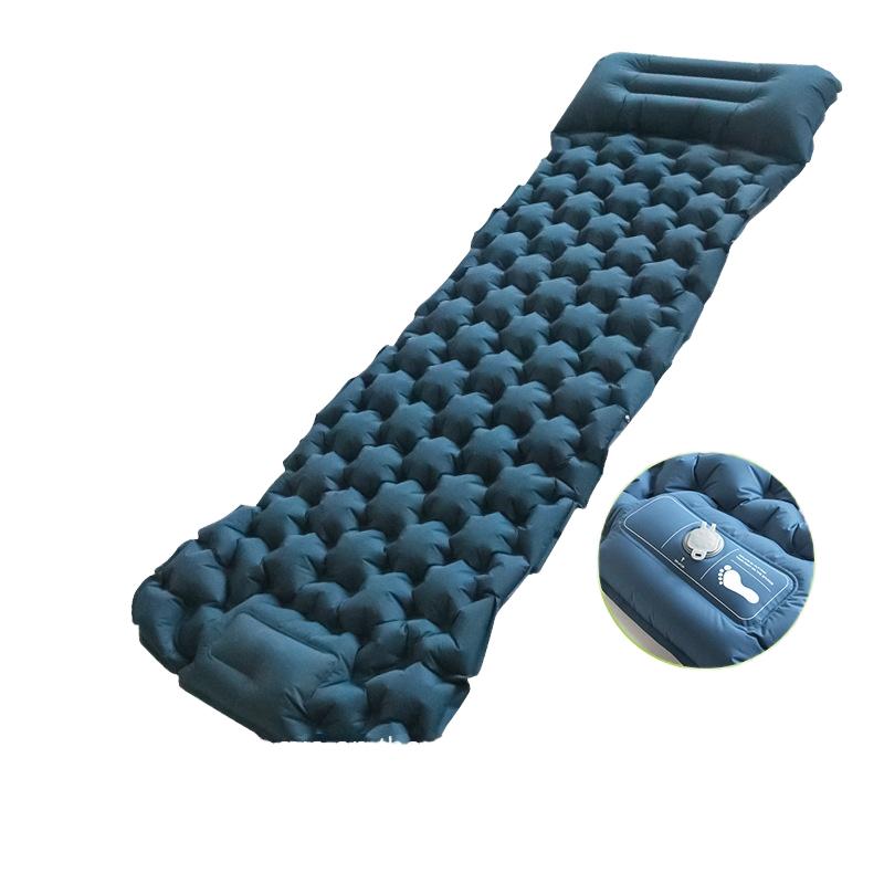 Outdoor Portable Camping Equipment Thickened Single Foot Nylon Dampproof Inflatable Bed Tent Floor Mat