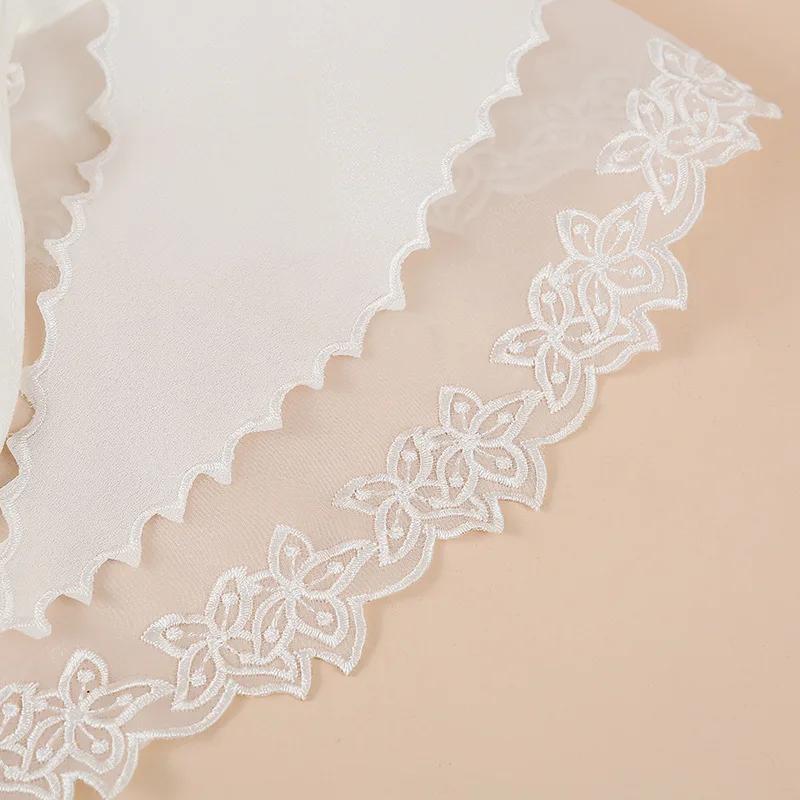 White Lace Fake Collar for Women Embroidered False Collar Shirt Blouse Doll Sweater Decorative Shirt Detachable Collar