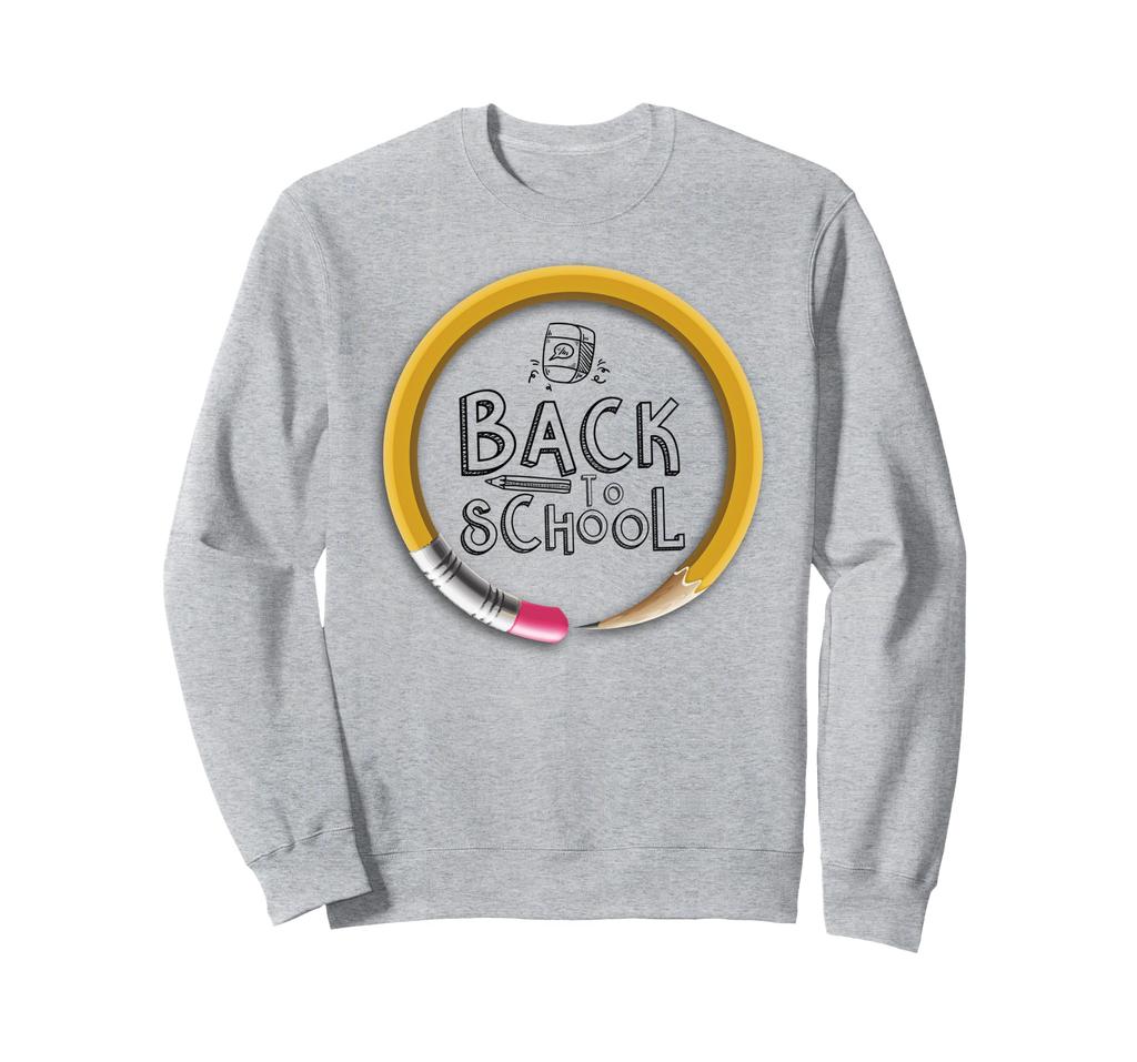 Back to School Pencil Eraser First Day of School Sweatshirt
