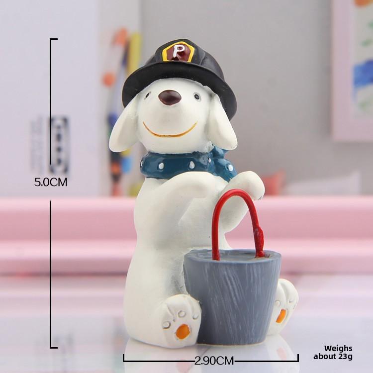 Resin Cartoon Dog Fire Hydrant Garden Statue With Creative Design For Gift And Business Promotions