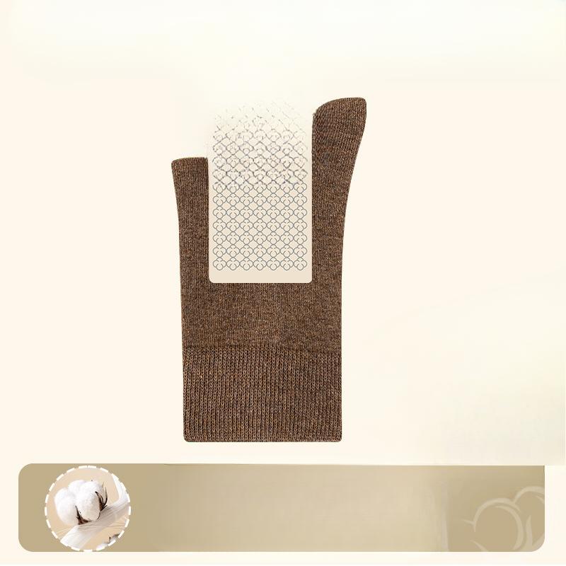 Ladies Spring and Autumn New Anti Bacterial Deodorant Sweat Absorber Pure Cotton Boneless Socks