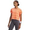 Womens/Ladies Velociti Striped Cropped Gym Top