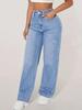 2025 Europäische & Amerikanische Damen High-Waist Straight Leg Jeans - Frühling & Herbst Lässig