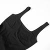 QICED Women's Summer Fashion Solid Color Patchwork Vest Dress