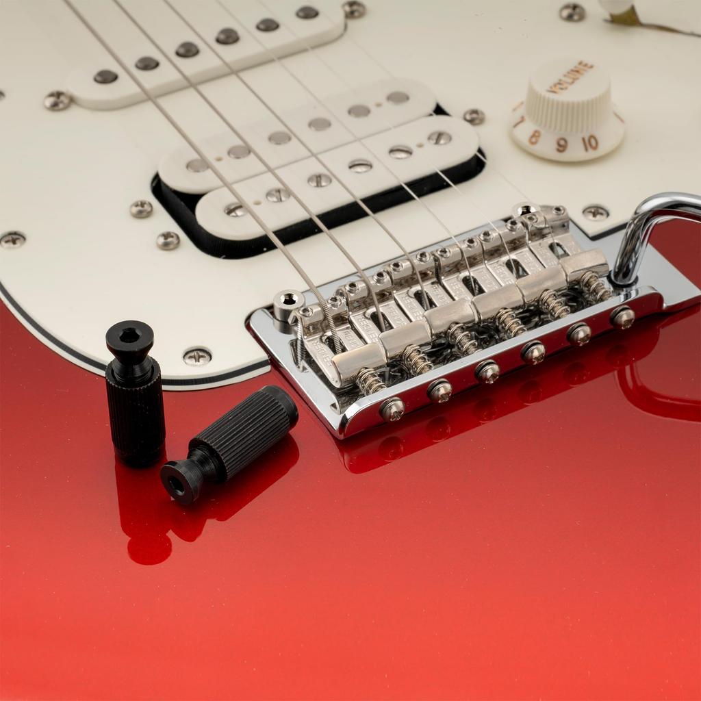 Musiclily Pro M7 Stud 10mm Anchor for Electric Guitar Tremolo Bridges, Black (Set of 2)