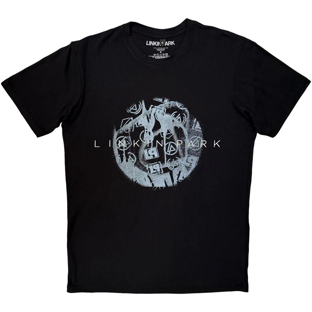 Linkin Park Premium Carbon TShirt Logo Blur Black OFFICIAL NEW