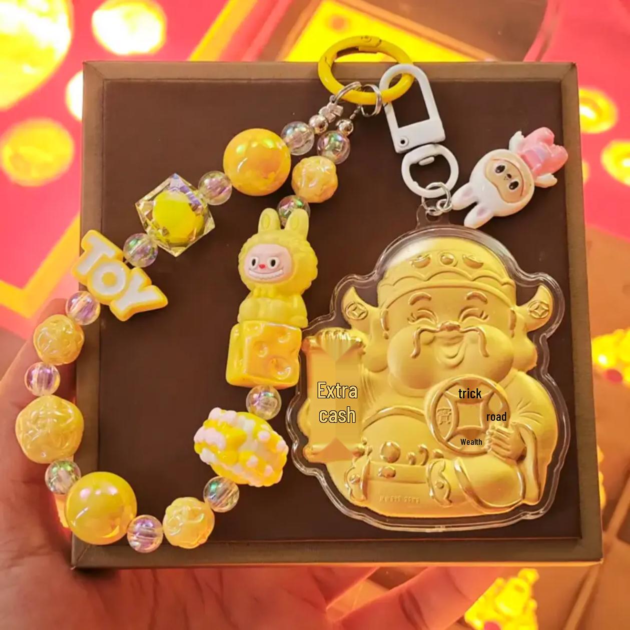 Шуйбэй 999 пробы Подвеска и брелок Бог Богатства Подарок для девушки