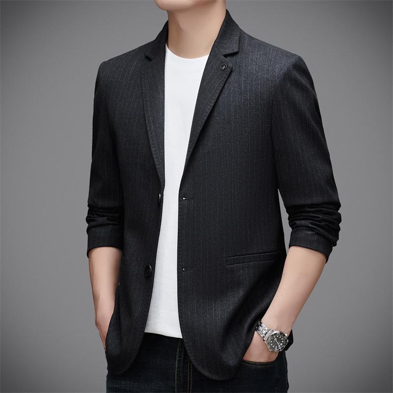 Spring and Autumn Casual Small Suit Men's Slim Fit Korean Version Single West Convenience Jacket Trendy Korean Version Men's Suit