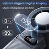 Portable Handheld Cooling Fan 199Gear Strong Wind Speed LED Digital Display 135°Foldable 3-in-1 Handheld Tubro Fan 8000mAh F5PRO