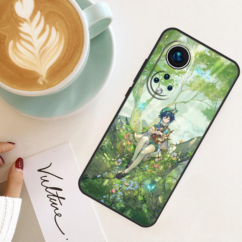 Anime Game Genshin Impact For Honor Magic 8 7 6 Pro Case For Honor 200 400 Lite 90 70 50 X8c X8b X9a X9b X9c X9d Win RT