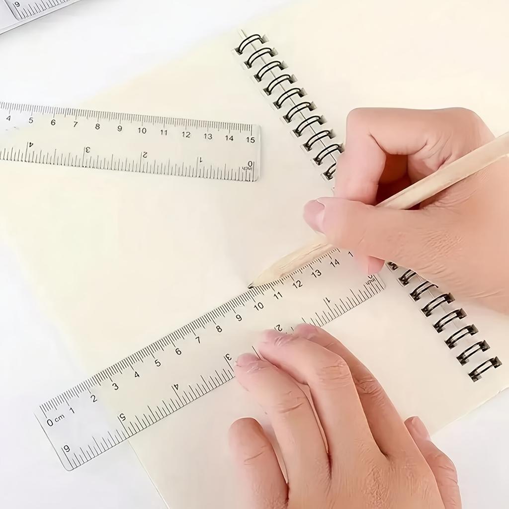 10 Transparent Ruler Stationery Supplies for Returning To School and Office Supplies for Middle School Students, Halloween