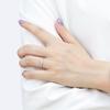 Lindon Classic 925 Sterling Silver Zircon Ring Ladies Jewelry Wedding Promise Party Gift