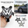 4pcs 135mm Car Wheel Center Cap Hub Covers Badge For VW Golf Passat Tiguan Polo Jetta Beetle Scirocco 3D Premium Plus Value Pack
