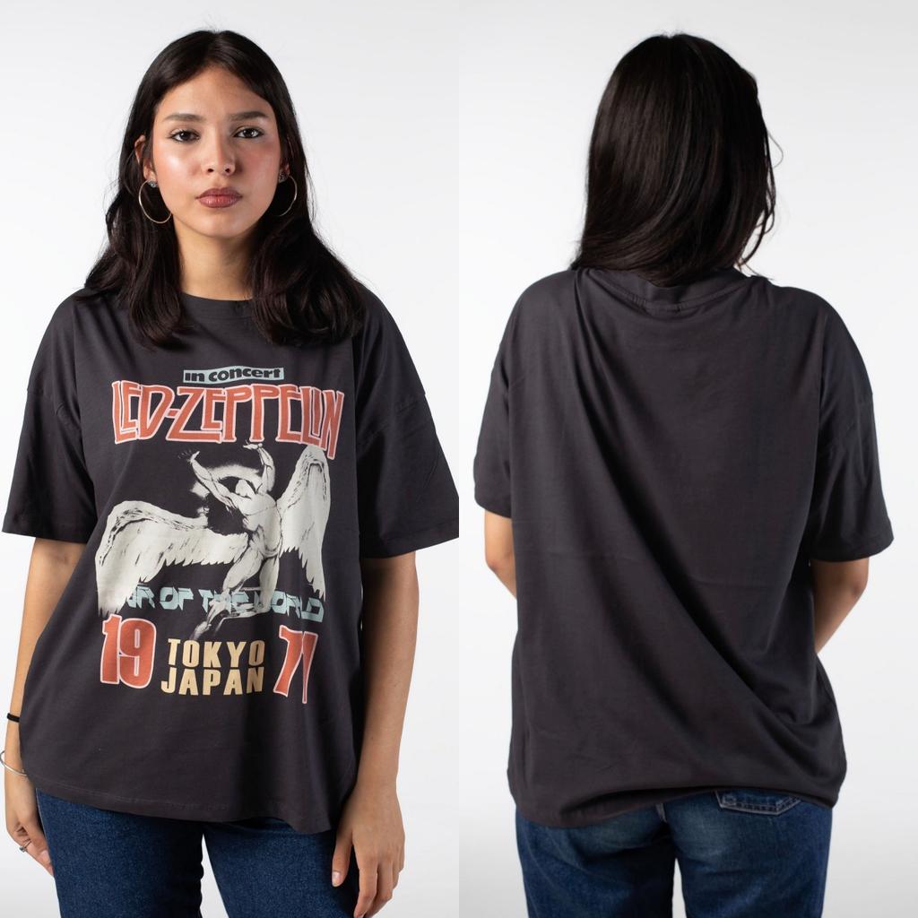 The Holy Led Zeppelin Band T-Shirt Cotton Graphic Tee Unisex Women Summer Streetwear
