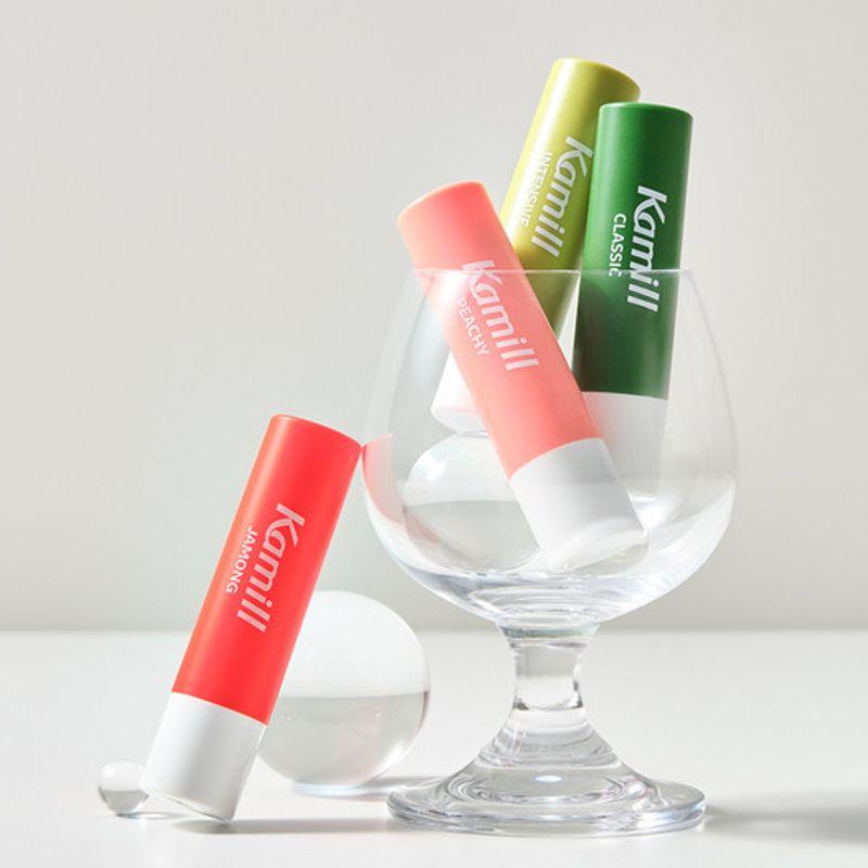 Pick two KAMILL vegan lip balms Peach Lip Balm