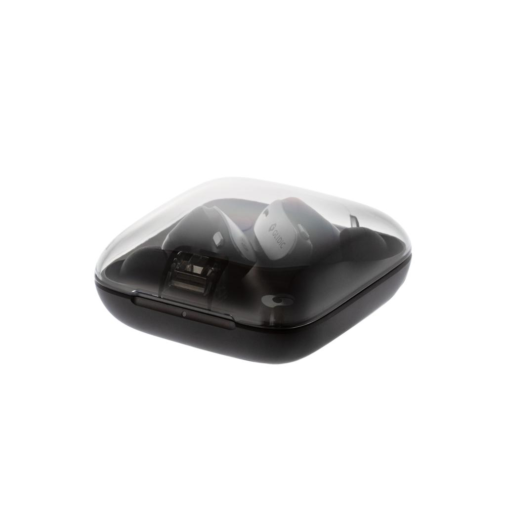 GLIDiC True Wireless Standard IPX4 Water Ambient Sound Lost Extended Warranty Pack TW-5300 Earbuds, Model, Resistant, Capture, & (Black)