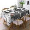Fashionable and simple high-end grey geometric pattern tablecloth - suitable for picnics, camping, weddings, parties, festivals