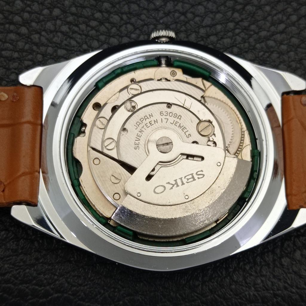 AUTOMATIC VINTAGE REFURBISHED SEIKO 5 JAPAN 6309A MENS WHITE WATCH a441290-5 Sk-a441290