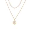 Women's Necklace Simple Style Double-deck Elegant Small Pearl Necklace