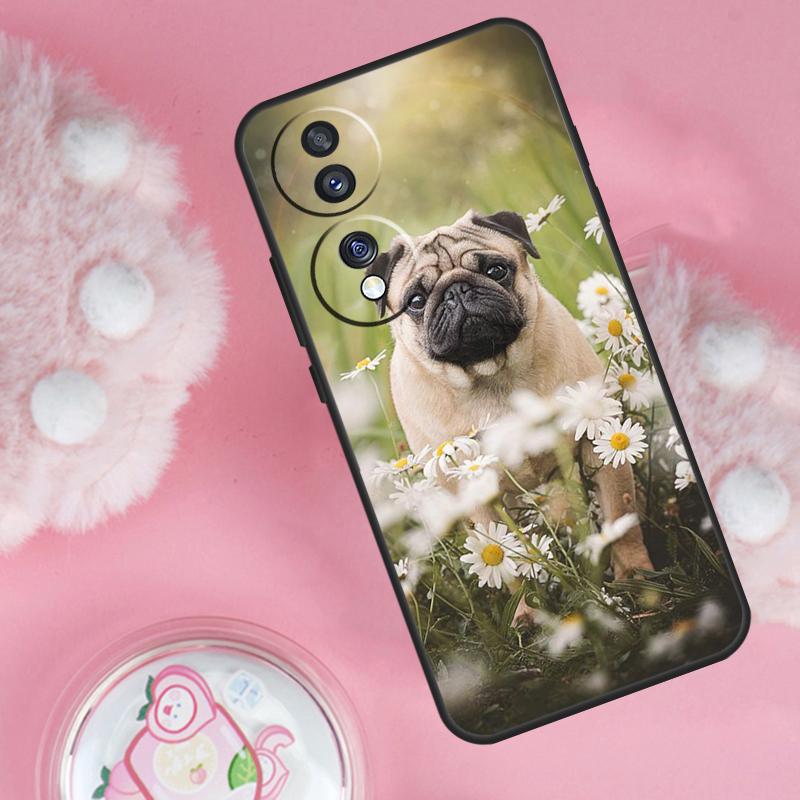 Pug Dog French Bulldog Case For Honor Magic 6 5 7 Lite Honor 200 Pro 50 70 90 Lite X9b X9a X8b X8a X8 X9 X9c Cover
