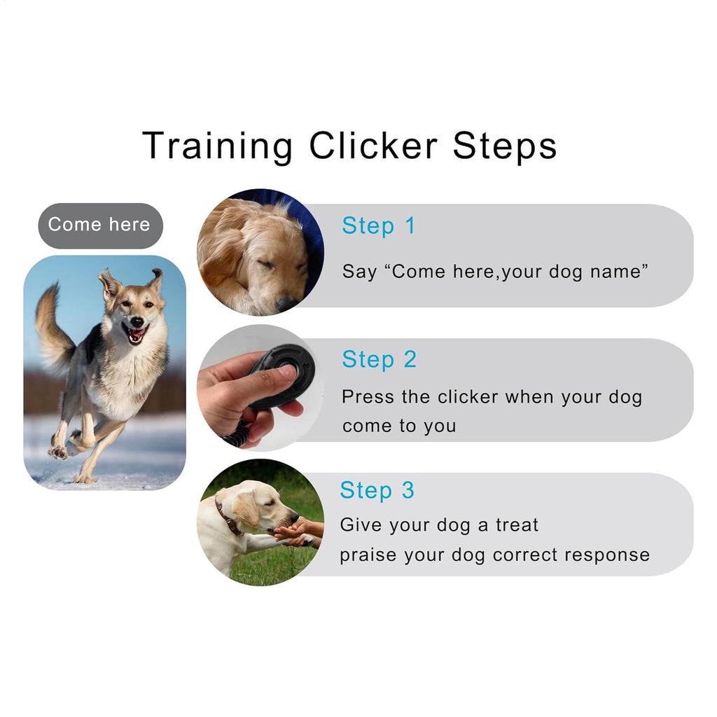 Dog Training Clicker Pet Obedience Guidance Tool With Wrist Strap Cat Behavior Correcting Clicker For Potty Chewing Barking