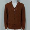 Men's Solid Color Button-Up Long Sleeve Knitted Sweater
