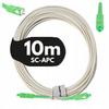 Lanberg SM SC/APC-SC/APC SIMPLEX 3.0mm LSZH G657A2 10m White Fiber Optic Patchcord