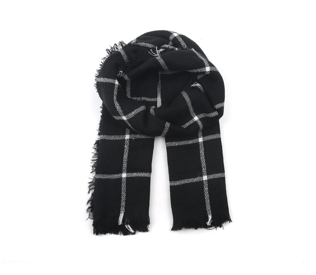 Mary Autumn and winter large grid imitation cashmere red Korean version student plaid scarf shawl couple warm scarf